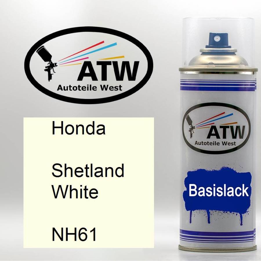 Honda, Shetland White, NH61: 400ml Sprühdose, von ATW Autoteile West.